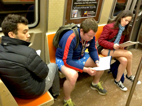 NPSR5 New York : Questo weekend "NO PANTS SUBWAY RIDE", tutti in mutande sottozero!