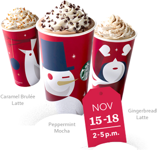 Holiday Drinks: buy one get one free