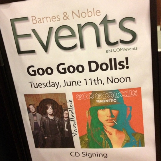 Goo Goo Dolls da Barnes&Noble!