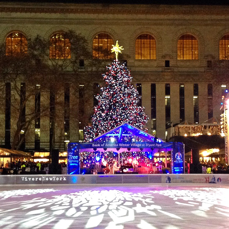Albero Di Natale New York.Tree Lighting Skate Tacular L Accensione Dell Albero Di Bryant Park