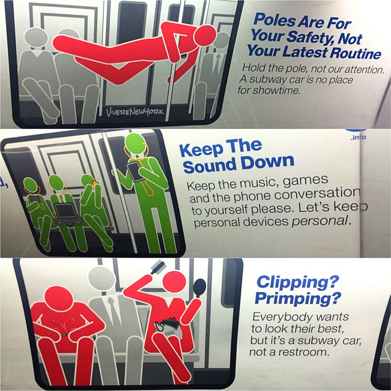 La nuova pubblicità a bordo della metropolitana
