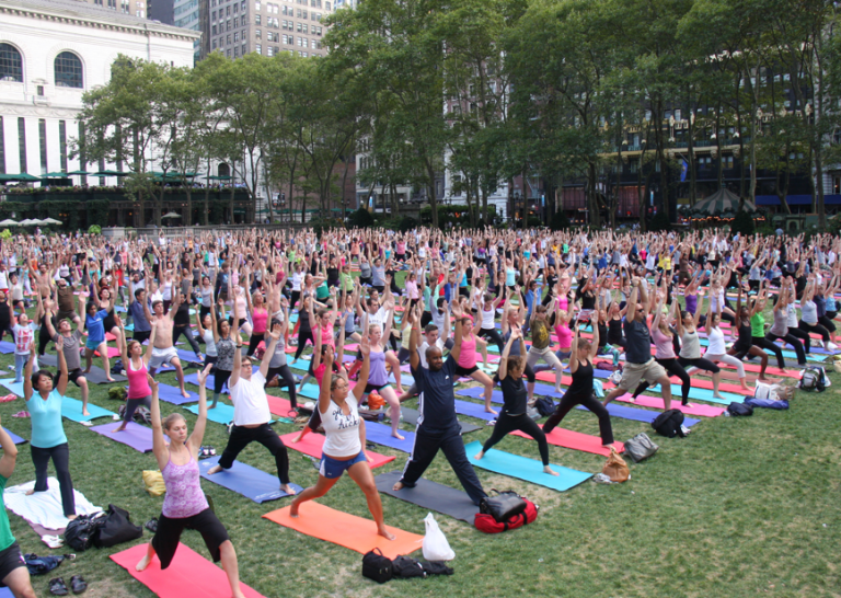 Lezioni gratuite di Yoga a Bryant Park